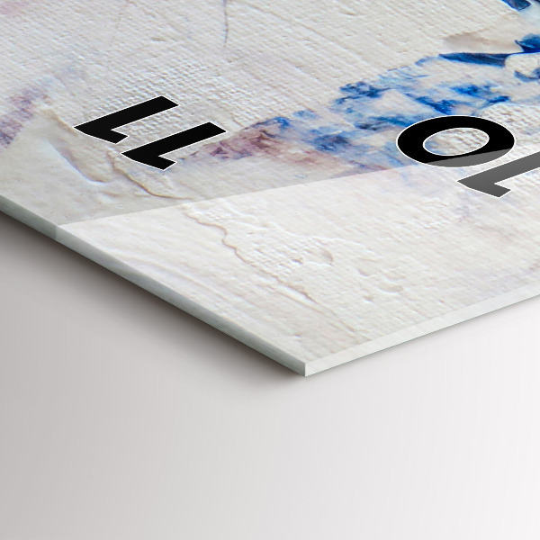 Zegar szklany pionowy Abstrakcja tekstura farby