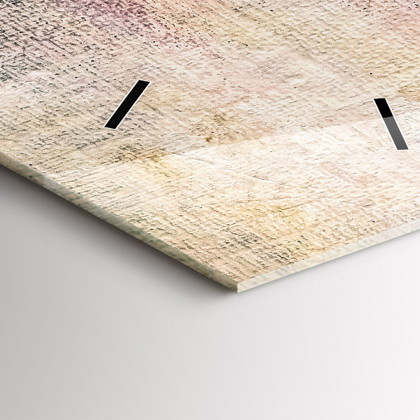 Zegar szklany pionowy Malowana abstrakcja