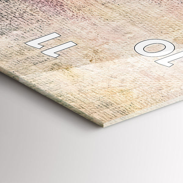 Zegar szklany pionowy Malowana abstrakcja