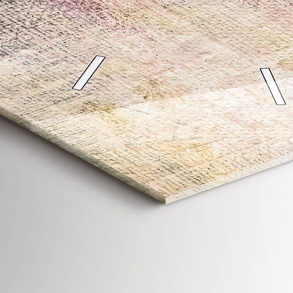 Zegar szklany pionowy Malowana abstrakcja