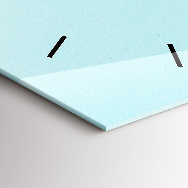 Zegar szklany pionowy Pastelowy wzór