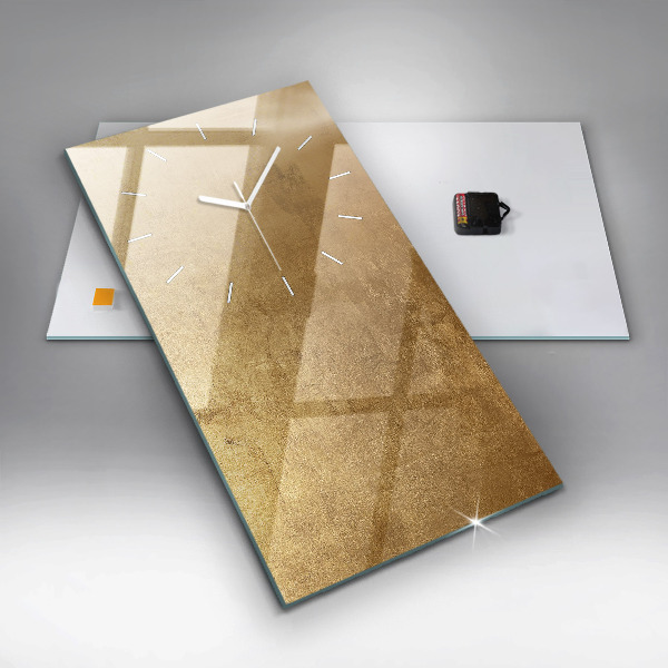 Zegar szklany pionowy Dekoracyjne płótno