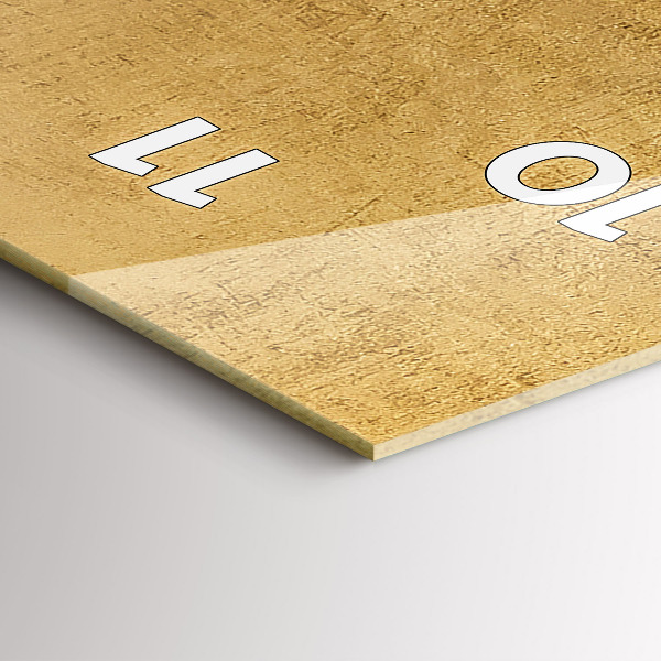 Zegar szklany pionowy Dekoracyjne płótno