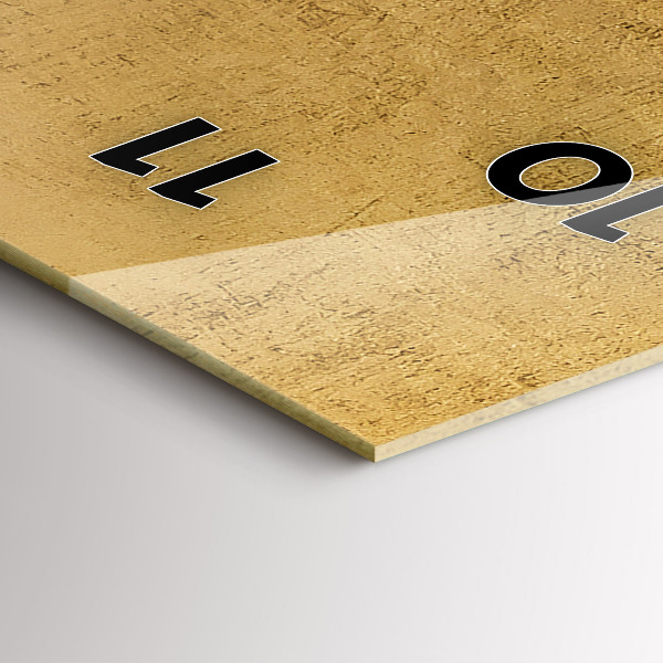 Zegar szklany pionowy Dekoracyjne płótno