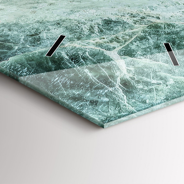 Zegar szklany pionowy Marmur Kamień Tekstura