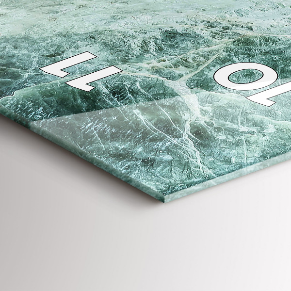 Zegar szklany pionowy Marmur Kamień Tekstura