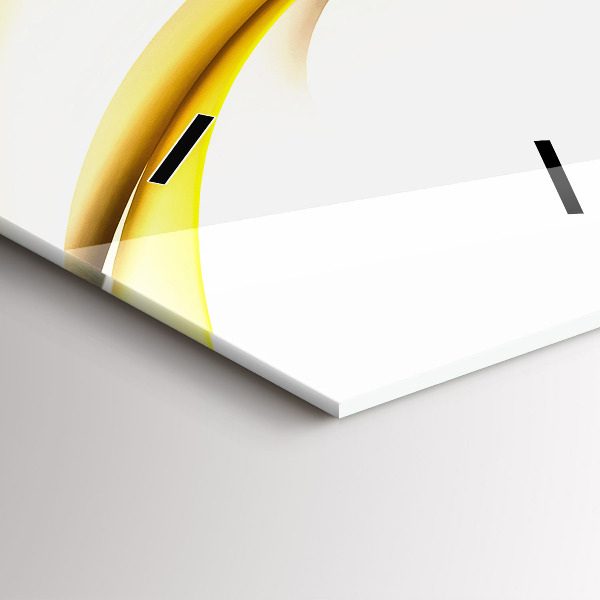 Zegar szklany pionowy Abstrakcja fala