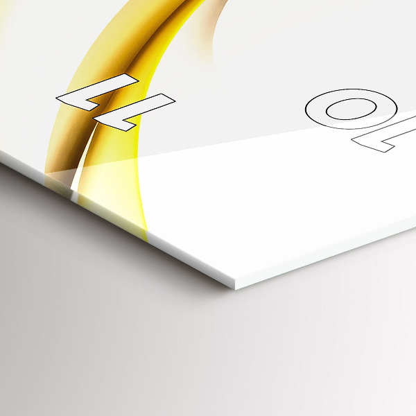 Zegar szklany pionowy Abstrakcja fala