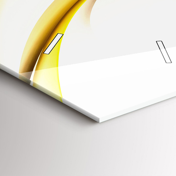 Zegar szklany pionowy Abstrakcja fala