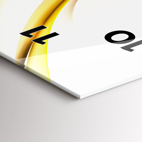 Zegar szklany pionowy Abstrakcja fala