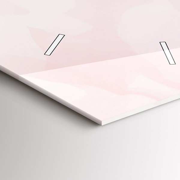 Zegar szklany pionowy Kwitnące róże