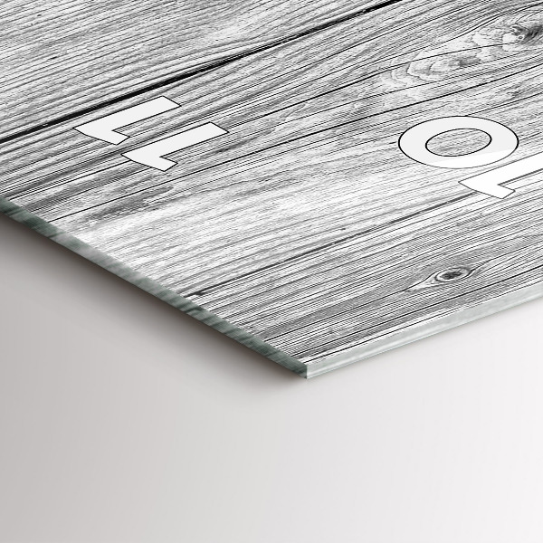 Zegar szklany pionowy Panele drewniane