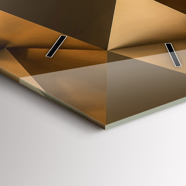 Zegar szklany pionowy Tekstura geometryczna