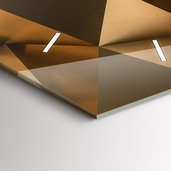 Zegar szklany pionowy Tekstura geometryczna