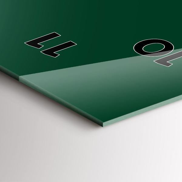 Zegar ścienny pionowy Kolor butelkowa zieleń