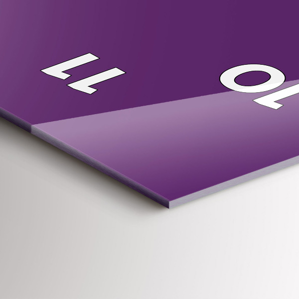 Zegar ścienny pionowy Kolor fioletowy