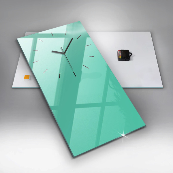 Zegar ścienny pionowy Kolor turkusowy