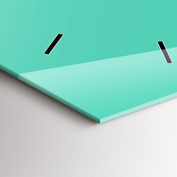 Zegar ścienny pionowy Kolor turkusowy