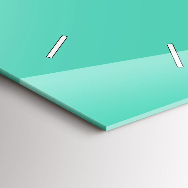 Zegar ścienny pionowy Kolor turkusowy