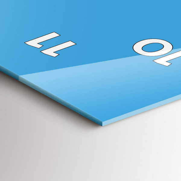 Zegar ścienny pionowy Kolor błękitny