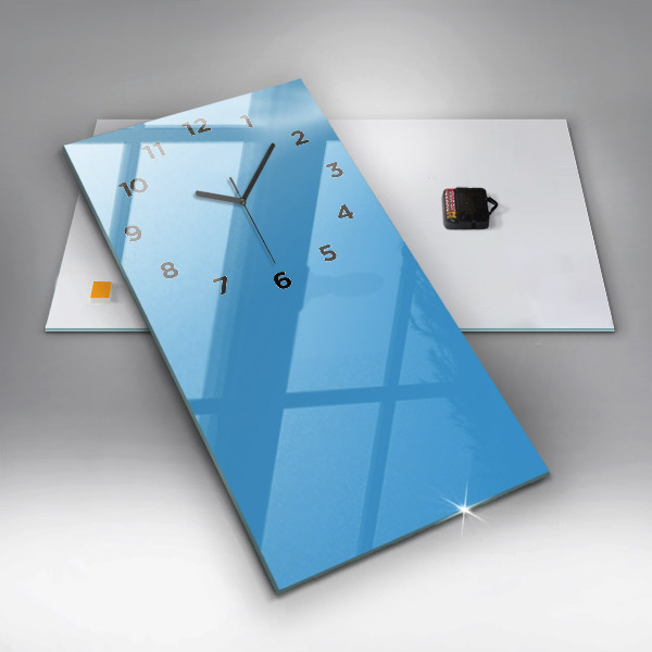 Zegar ścienny pionowy Kolor błękitny
