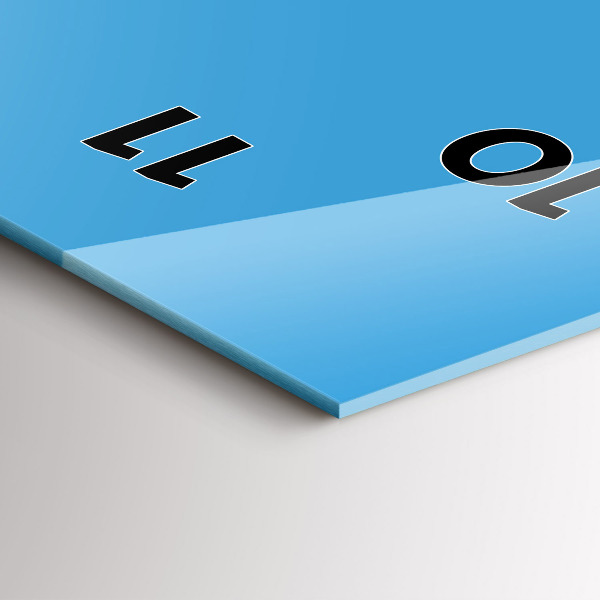 Zegar ścienny pionowy Kolor błękitny