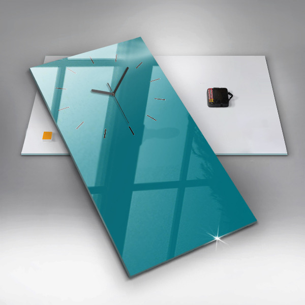 Zegar ścienny pionowy Kolor morski