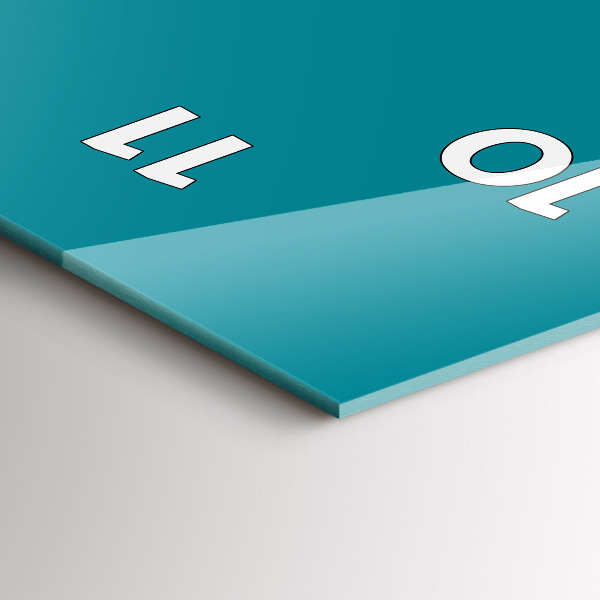 Zegar ścienny pionowy Kolor morski