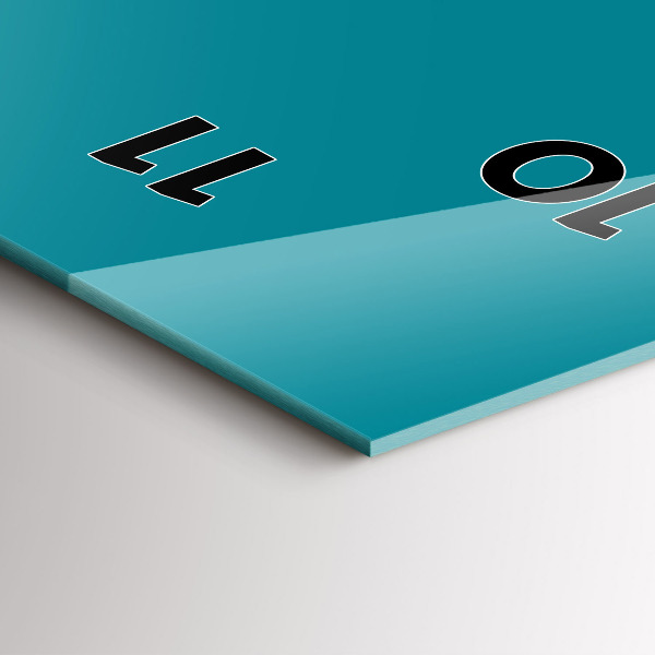 Zegar ścienny pionowy Kolor morski