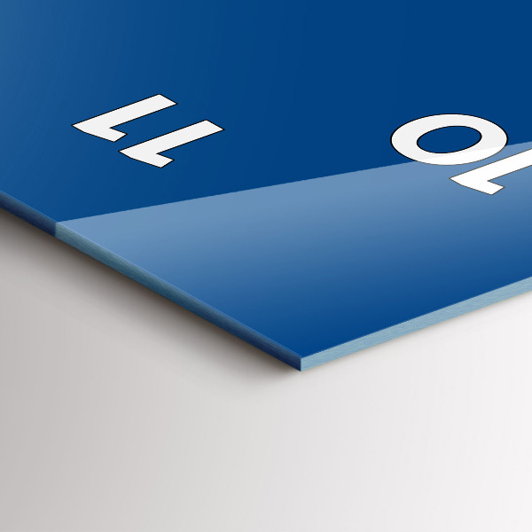 Zegar ścienny pionowy Kolor niebieski