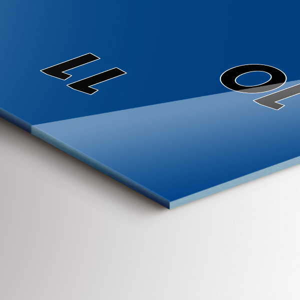 Zegar ścienny pionowy Kolor niebieski