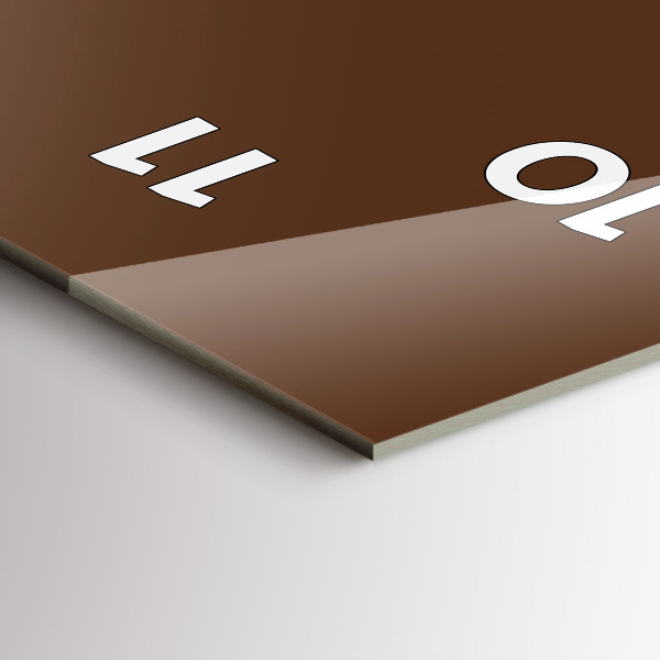 Zegar ścienny pionowy Kolor brązowy