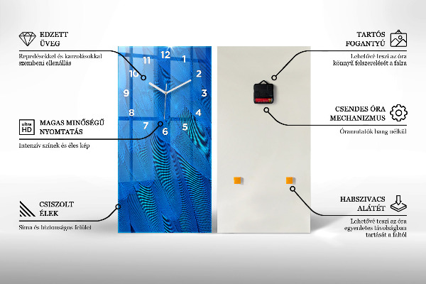 Zegar ścienny pionowy Kolor brązowy