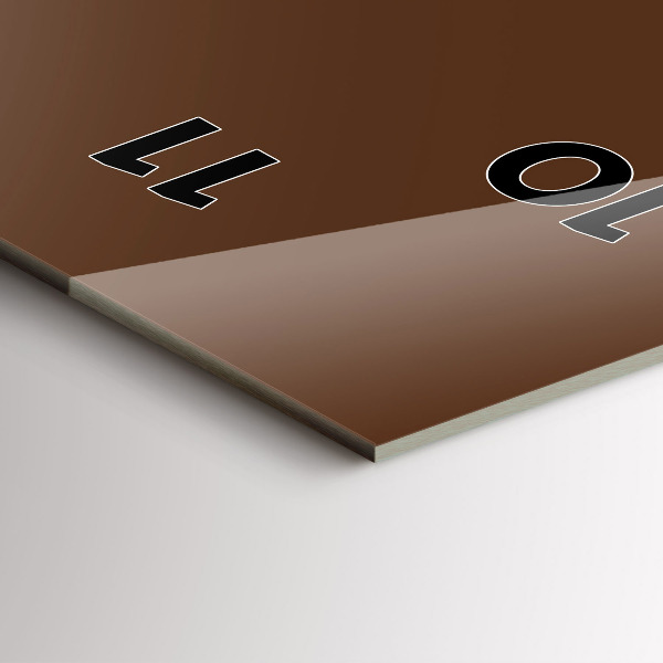 Zegar ścienny pionowy Kolor brązowy