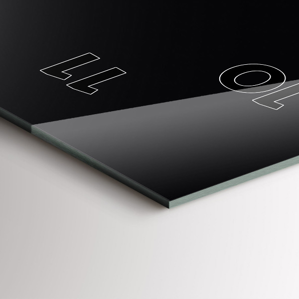 Zegar ścienny pionowy Kolor czarny