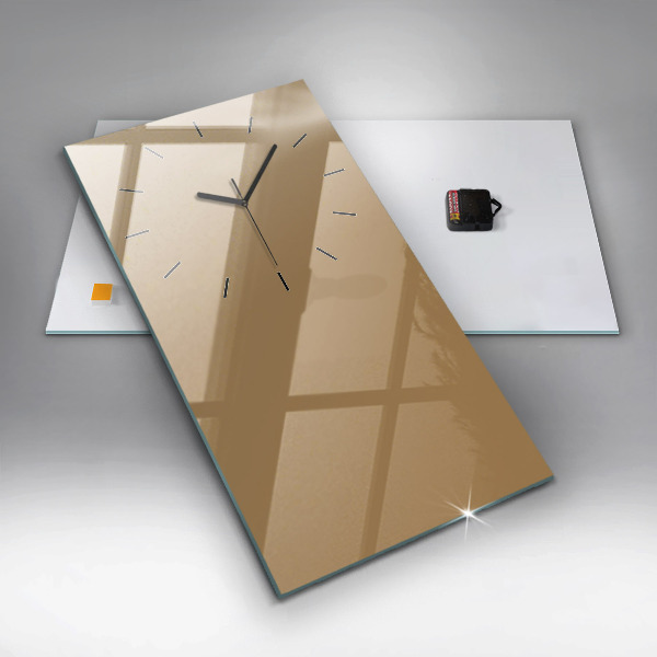 Zegar ścienny pionowy Kolor ciemny beżowy