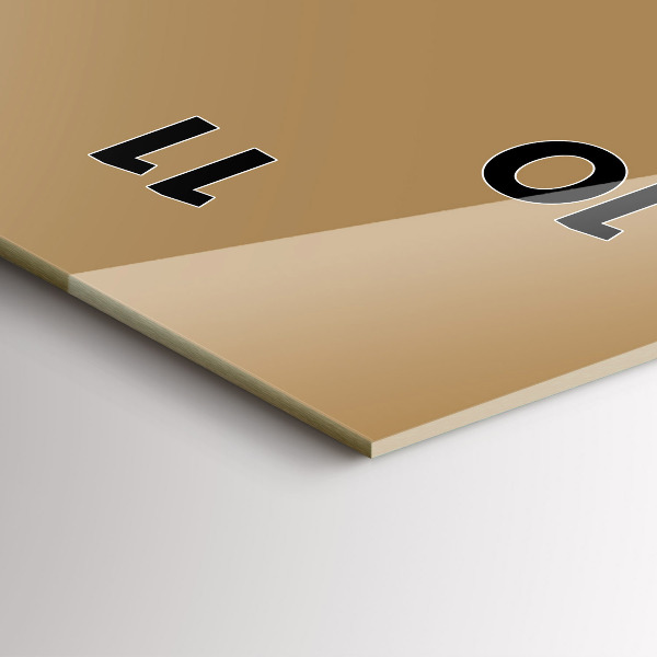 Zegar ścienny pionowy Kolor ciemny beżowy