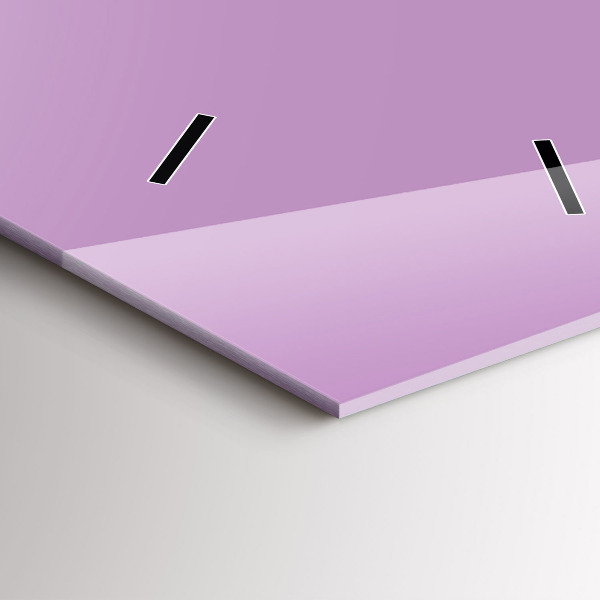 Zegar ścienny pionowy Kolor liliowy