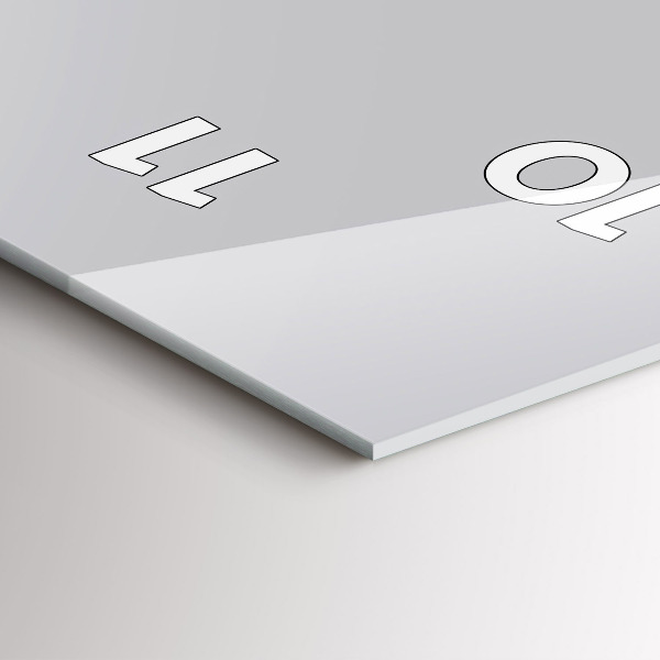 Zegar ścienny pionowy Kolor jasny szary