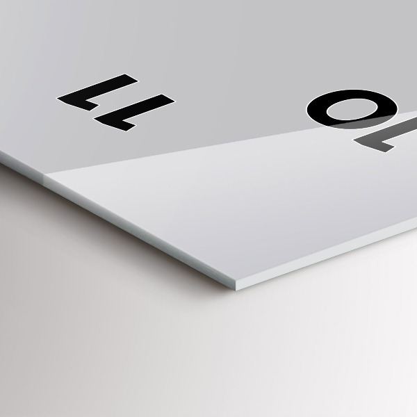 Zegar ścienny pionowy Kolor jasny szary