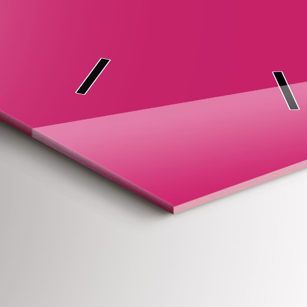 Zegar ścienny pionowy Kolor mocny różowy