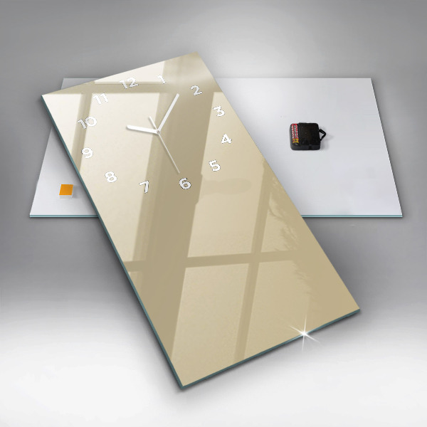 Zegar ścienny pionowy Kolor beżowy