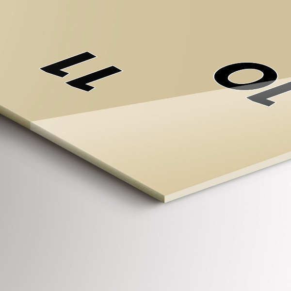 Zegar ścienny pionowy Kolor beżowy