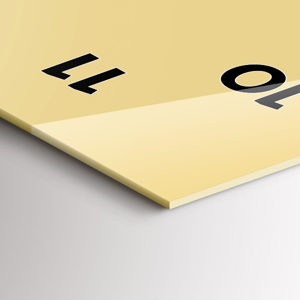 Zegar ścienny pionowy Kolor kremowy