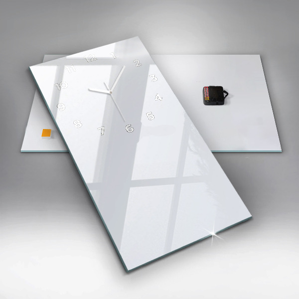 Zegar ścienny pionowy Kolor ciemna biel