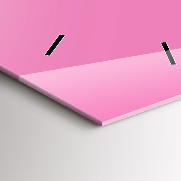 Zegar ścienny pionowy Kolor różowy