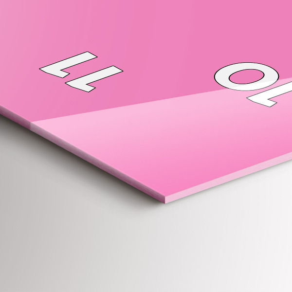 Zegar ścienny pionowy Kolor różowy