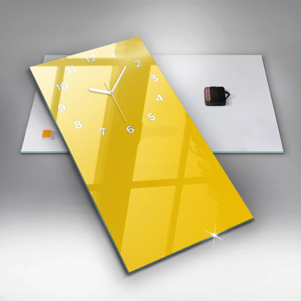 Zegar ścienny pionowy Kolor jasny żółty