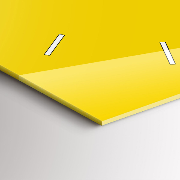 Zegar ścienny pionowy Kolor jasny żółty