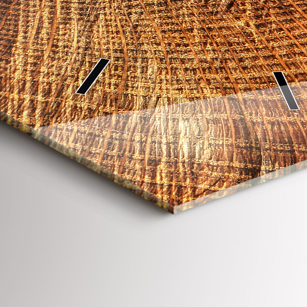 Zegar szklany pionowy Stary pień drzewa